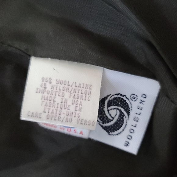 Vintage Ann Klein II Wool Blazer Size 14 Brown - Picture 4 of 5